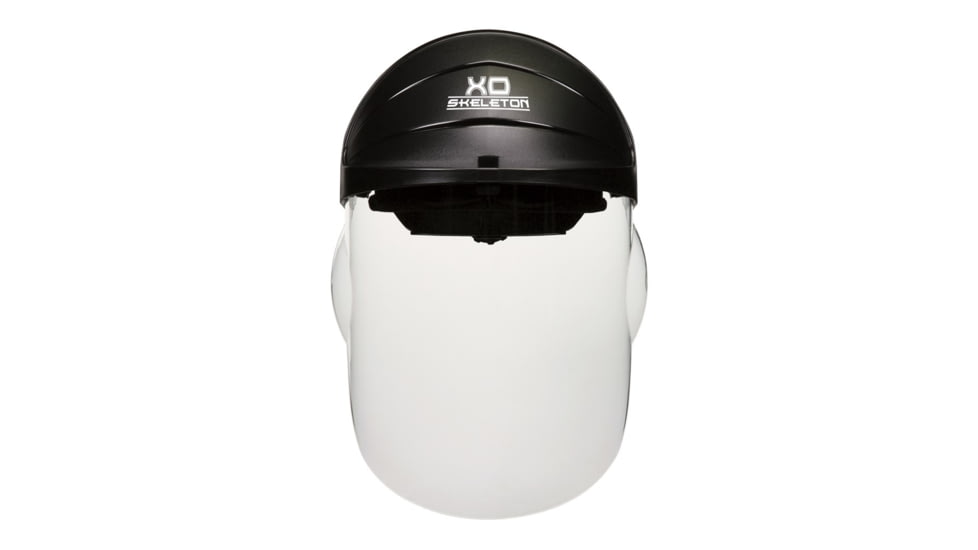 MCR Safety XO Skeleton Headgear 1 Piece Molded Face Shield MAX6 Premium Anti-Fog Coating, Clear, One Size, 104PF