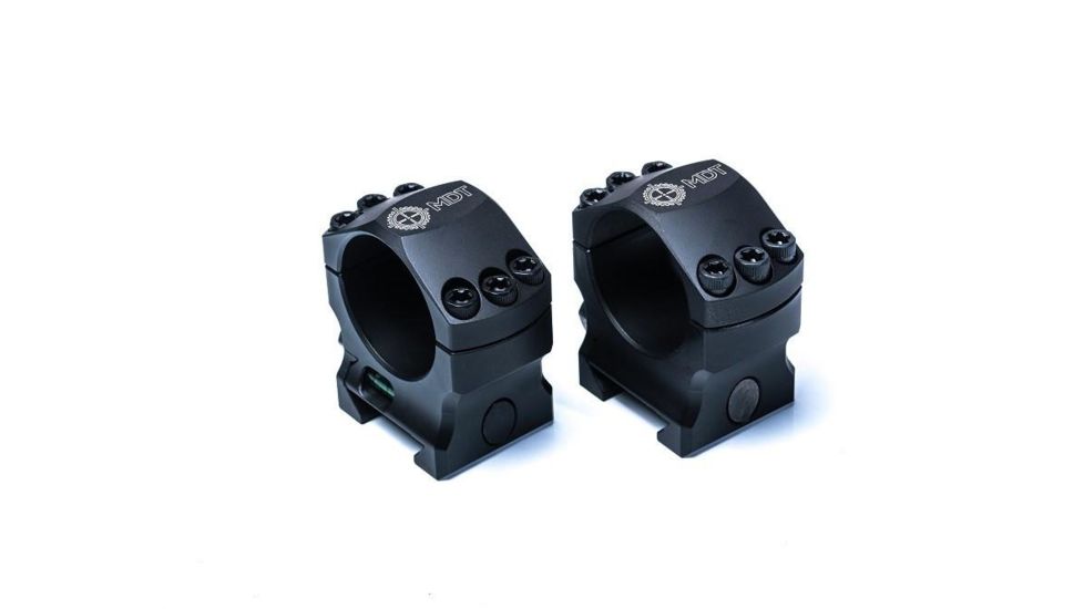 MDT 30mm Elite Scope Ring, 0.820 inch, Low,  No Bubble Level, Black 102708-BLK