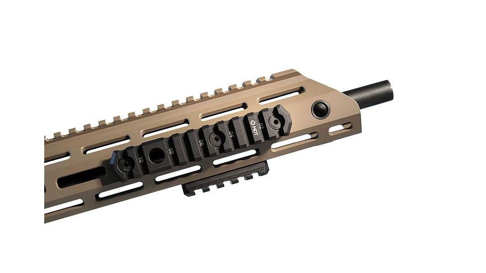 MDT M-LOK Picatinny Rail, 5 Slots, 2.5 inch, Black 103150-BLK