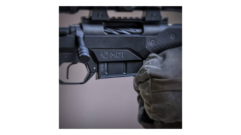 MDT Remington 700 HNT-26 ARCA Folding Rifle Chassis, CIP, Long Action, Left Hand, Black, 114591-BCF