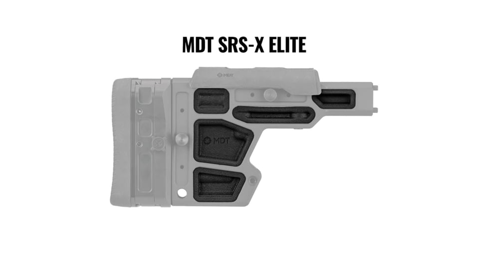 MDT Rubber Buttstock Dampeners, SRS-X Elite, Black, 107249-BLK