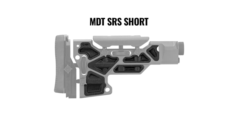 MDT Rubber Short Buttstock Dampeners, SRS, Black, 106921-BLK