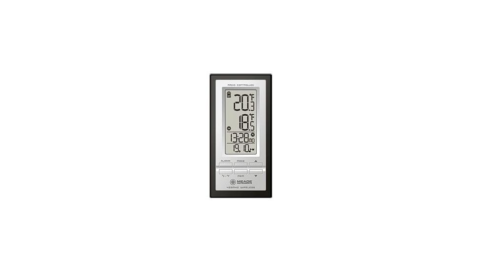 Meade Personal Weather Station Indoor / Outdoor Temperature and Atomic Clock TE278W