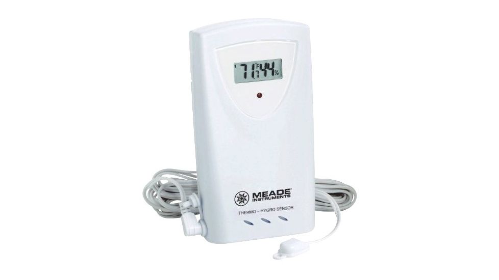 Meade Wireless Remote Temperature &amp; Humidity Sensor w/Display &amp; Probe TS33F-M