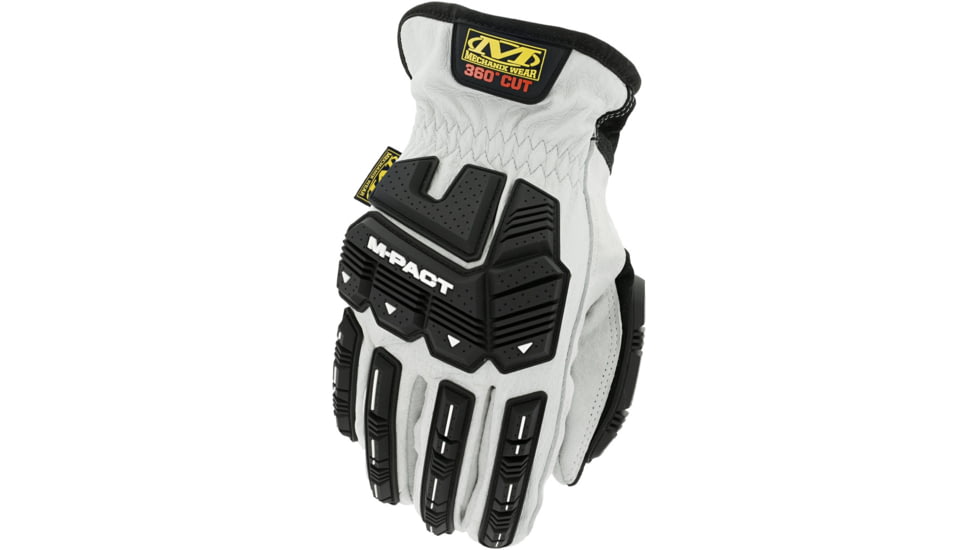 Mechanix Wear DuraHide M-Pact HD Driver Gloves - Men's, White, Small, LDMPHD-X00-008