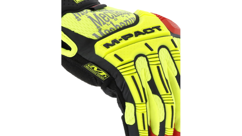Mechanix Wear M-Pact D4-360 Hi-Viz Gloves - Mens, High Visibility Yellow, Extra Large, SMP-X91-011