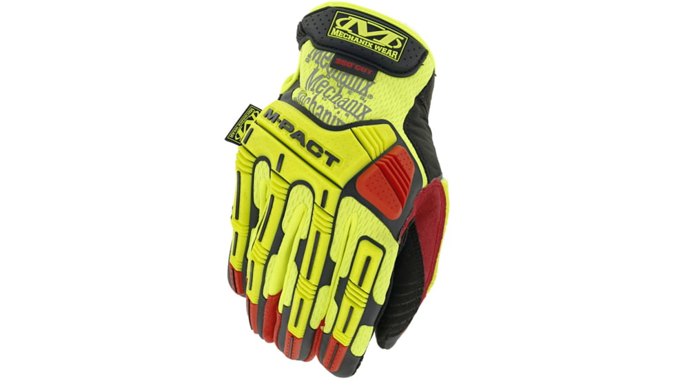 Mechanix Wear M-Pact Hi-Viz Gloves - Men's, Hi-Viz Yellow, Extra Large, SMP-X91-011