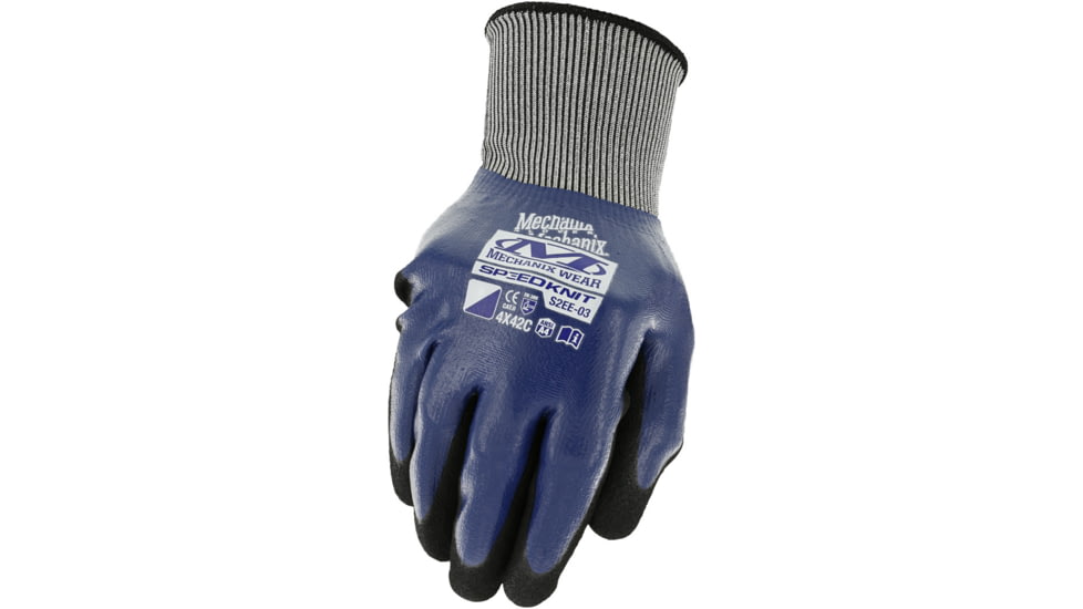 Mechanix Wear Speedknit Shield C4 Gloves - Men's, Small, Blue, S2EE-03-007