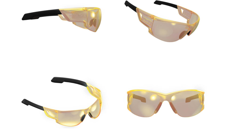 Mechanix Wear Vision Type-N Safety Glasses, Amber/Black, One Size, VNS-30AC-BU