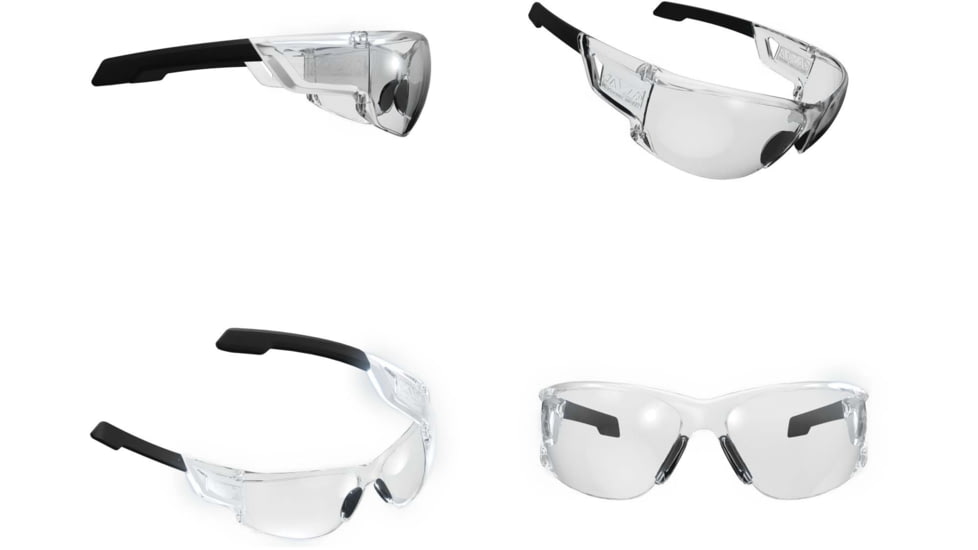 Mechanix Wear Vision Type-N Safety Glasses, Clear/Black, One Size, VNS-10AA-BU