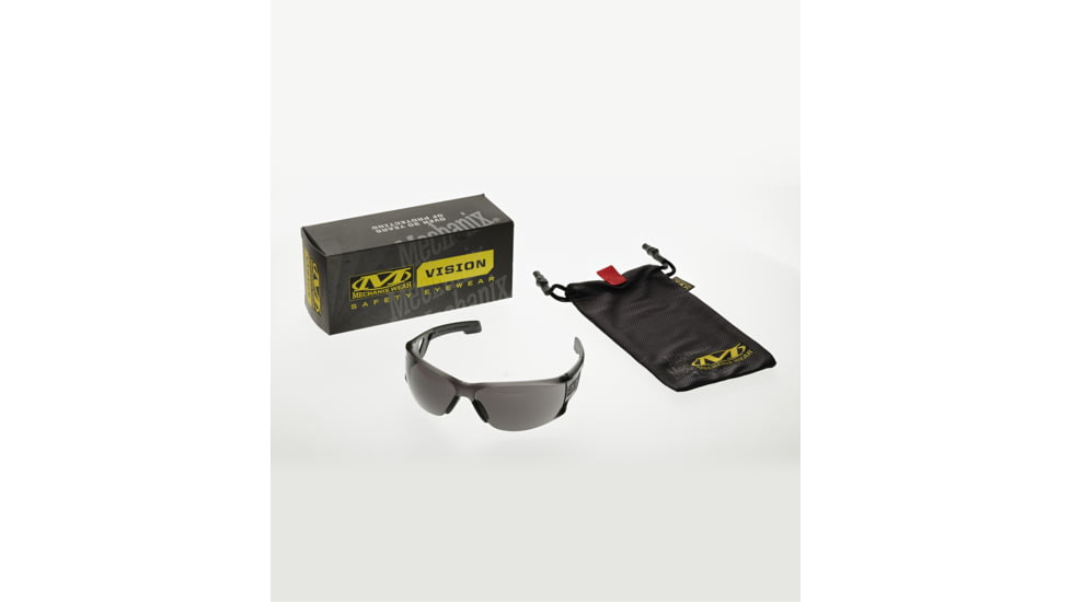 Mechanix Wear Vision Type-N Safety Glasses, Smoke/Black, One Size, VNS-20AB-BU