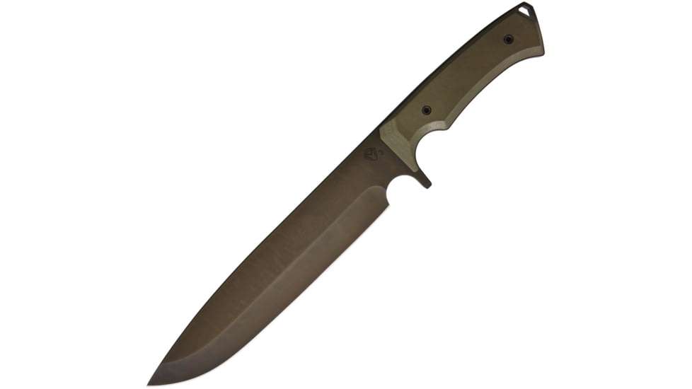 Medford Bonfire Fixed Blade Knife, 13.13in Overall, 8.25 black PVD coated 3V steel blade, OD green G10 handle, MK0913PQ-10KO