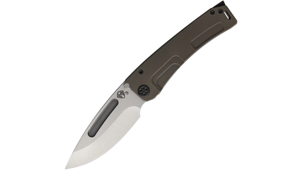 Medford Marauder H Framelock Folding Knife, Bronze, Bronze anodized titanium handle, MK0453TD-36A1
