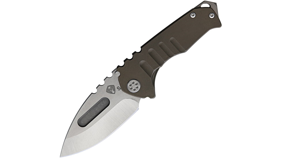 Medford Praetorian Genesis T S35VN Framelock Folding Knife, Bronze, Bronze anodized titanium handle, MK029STD-36A1