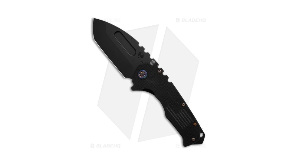 Medford Praetorian Scout M/P Folding Knife, 3.70in, D2, Tanto Blade, G10 Black Handle, Black/Black, 9.00in, BHQ-205392