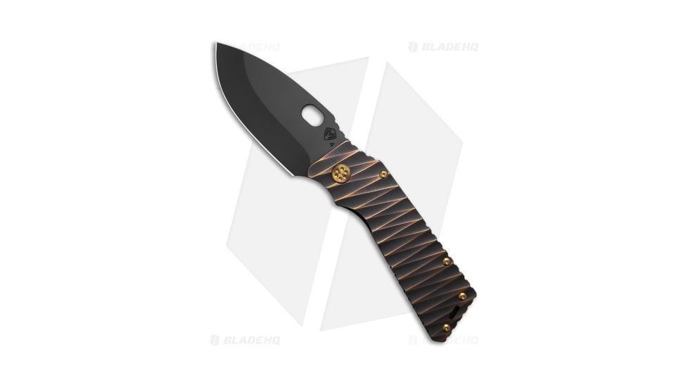 Medford TFF-1 Folding Knife, 4.00in, CPM S45VN, Spear Point Blade, Titanium Bronze/Black Handle, Black/Bronze/Black, 9.625in, BHQ-219246