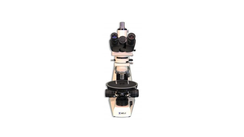 Meiji Techno Halogen Trinocular Polarizing Microscope, BEIGE, LARGE MT9300