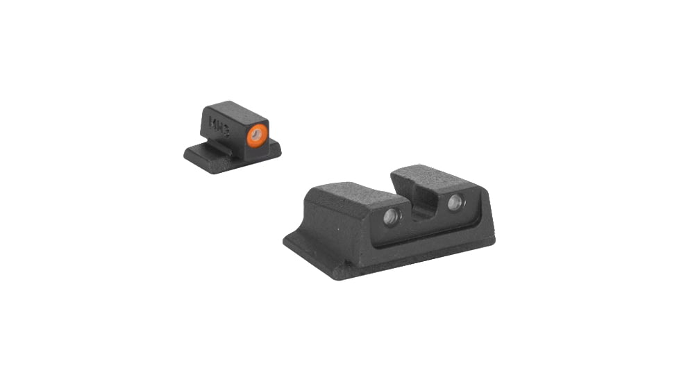 Meprolight Highly Visible Day/Night Self-Illuminated Fixed Set for S&amp;W M&amp;P, Green/Orange, 0417663131, 417663131