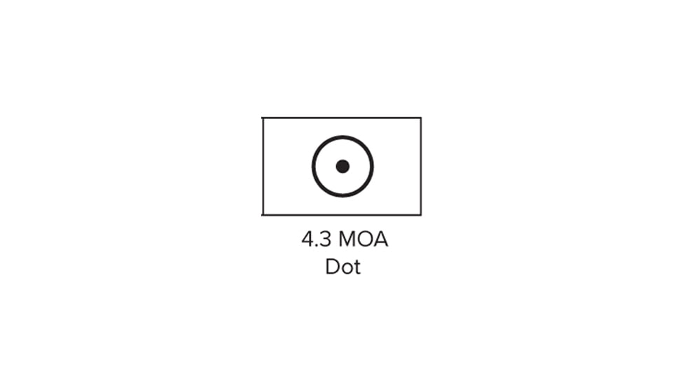 Meprolight M21 1x30mm Reflex Sight, 4.3 MOA Dot Reticle, Black w/Dust Cover M21-D4