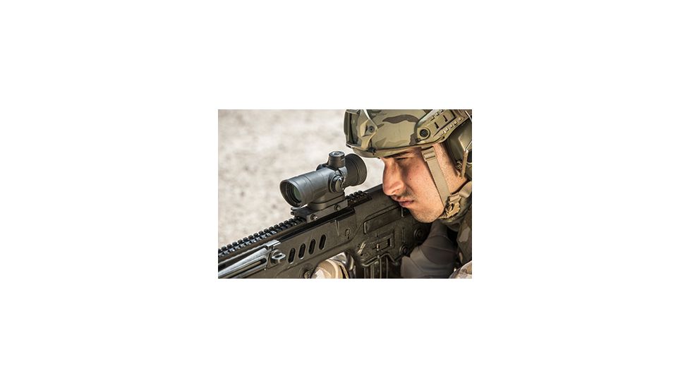Meprolight Mepro 4X Day Rifle Scope w/QD Picatinny Mount, SS109 Crosshair Reticle, Black, ML80402
