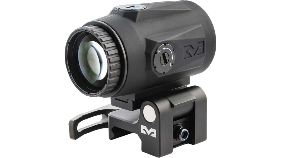 Meprolight MMX3 3x18mm Micro Magnifier w/ Quick Flip, QD Picatinny, Black, 2.8x1.4x1.74 inch, 8016000100