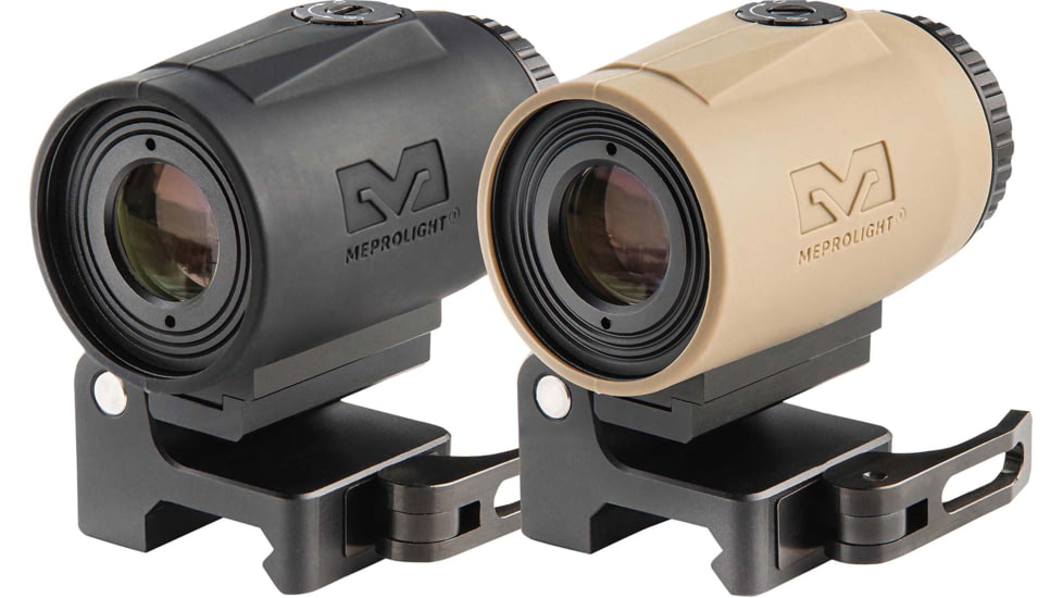 Meprolight MMX3 3x18mm Micro Magnifier w/ Quick Flip, QD Picatinny, Black, 2.8x1.4x1.74 inch, 8016000100