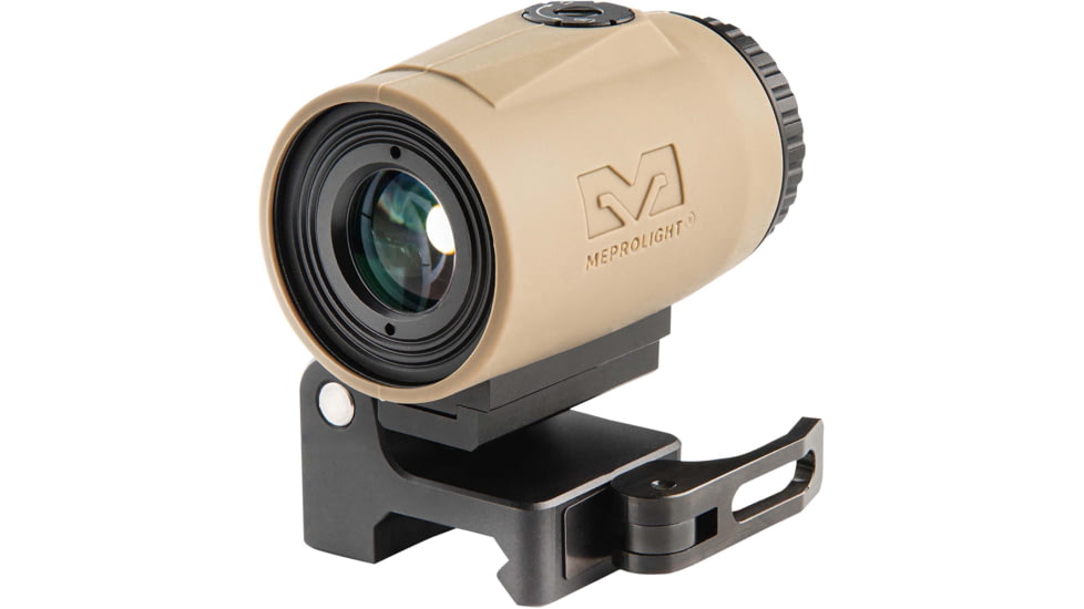 Meprolight MMX3 3x18mm Micro Magnifier w/ Quick Flip, QD Picatinny, Black, 2.8x1.4x1.74 inch, 8016000100