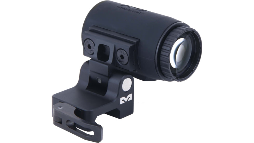 Meprolight MMX3 3x18mm Micro Magnifier w/ Quick Flip, QD Picatinny, Black, 2.8x1.4x1.74 inch, 8016000100