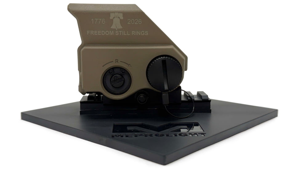 Meprolight TRU Vision Limited Addition 250th Anniversary Freedom Rings Reflex Red Dot Sight, 29x20mm, 2/65 MOA Speed Ring, Flat Dark Earth, 650255015106