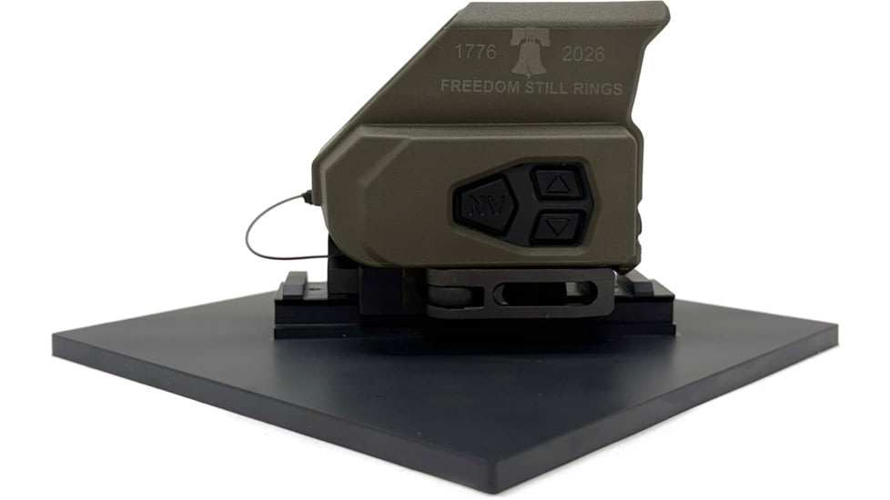 Meprolight TRU Vision Limited Addition 250th Anniversary Freedom Rings Reflex Red Dot Sight, 29x20mm, 2/65 MOA Speed Ring, Olive Drab Green, 650255015206