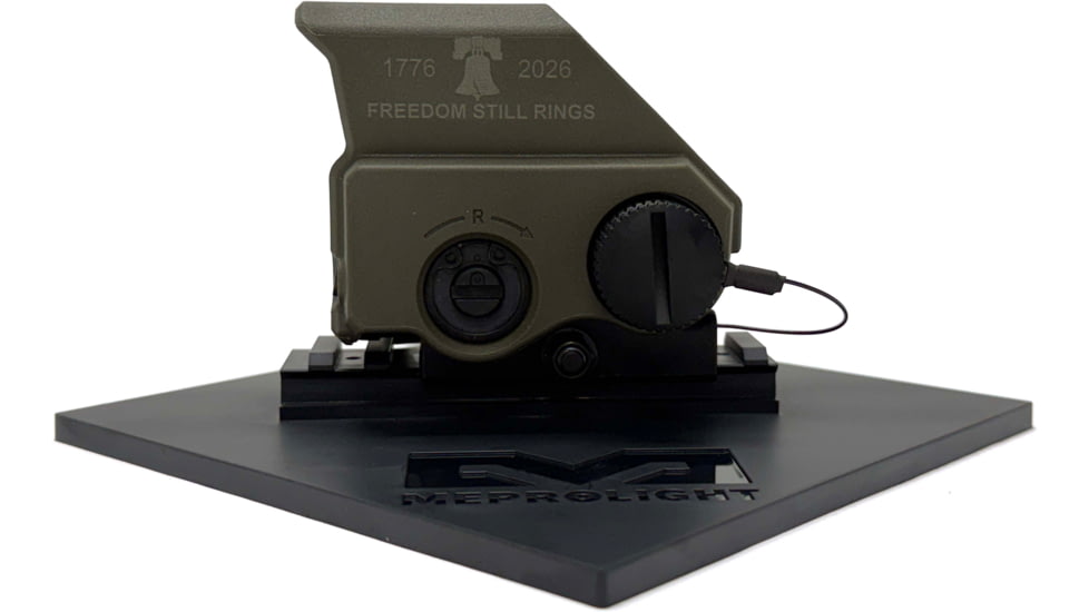 Meprolight TRU Vision Limited Addition 250th Anniversary Freedom Rings Reflex Red Dot Sight, 29x20mm, 2/65 MOA Speed Ring, Olive Drab Green, 650255015206