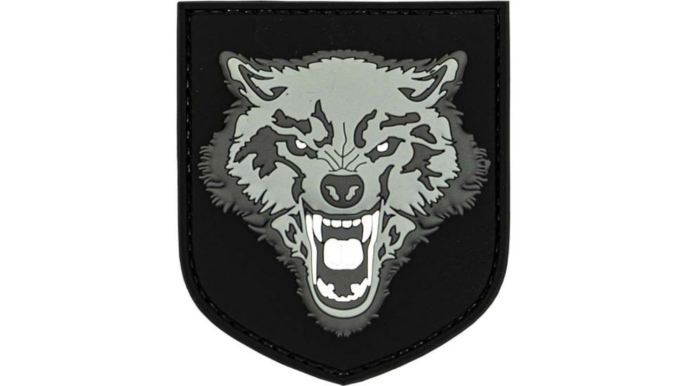 Merica Life 3D Wolf PVC Patch, Gray, 3.3 x 2.75, WOLF-GR