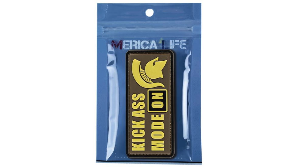 Merica Life Kickass Mode On Patch, 4 x 1.75, KAM