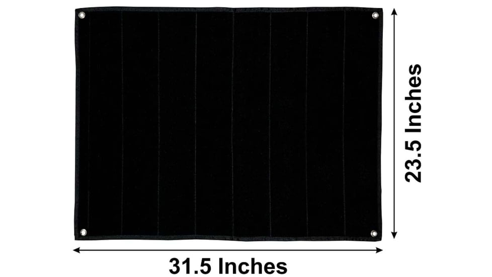 Merica Life Large Patch Collector Board - Hook &amp; Loop Patch Panel, Black, 27.5 x 39.3, ML-PP-LRG-BLK
