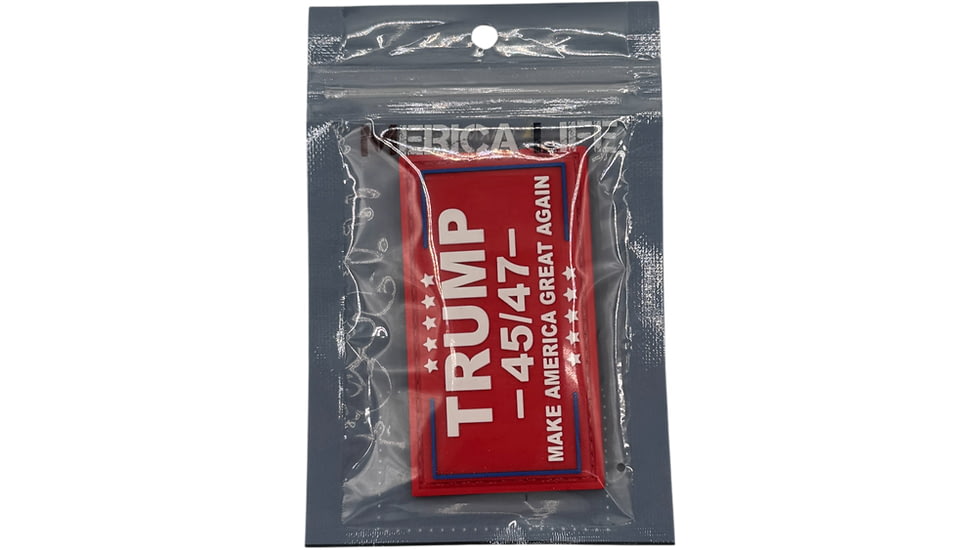 Merica Life Trump Flag MAGA 45/47 Patch, 3x1.5in, Red, TRUMP-MAGA