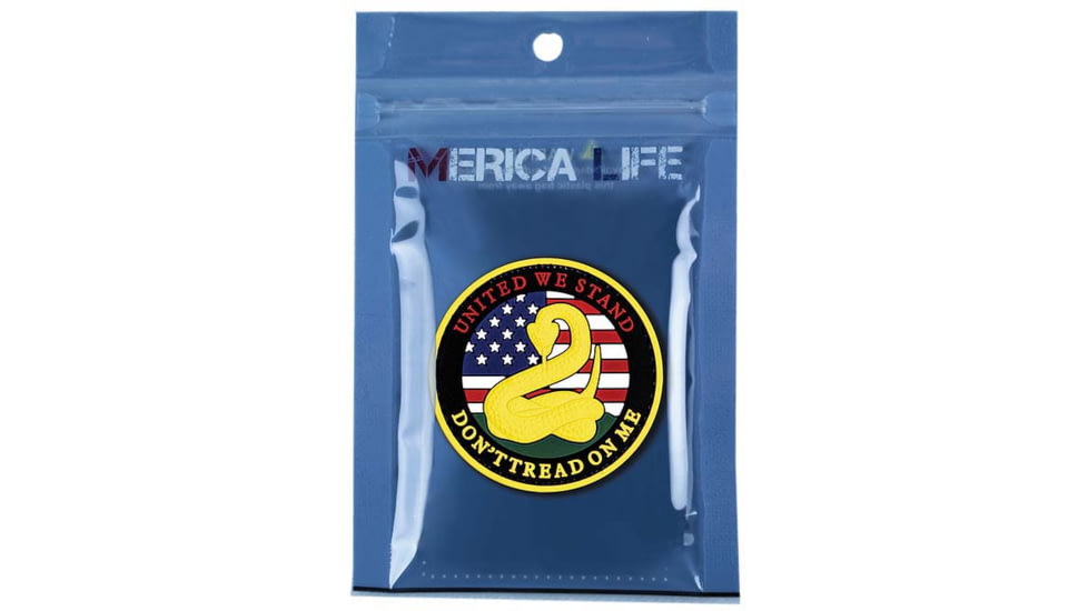 Merica Life United We Stand. Dont Tread On Me PVC Patch, 2.3, R-DTOM