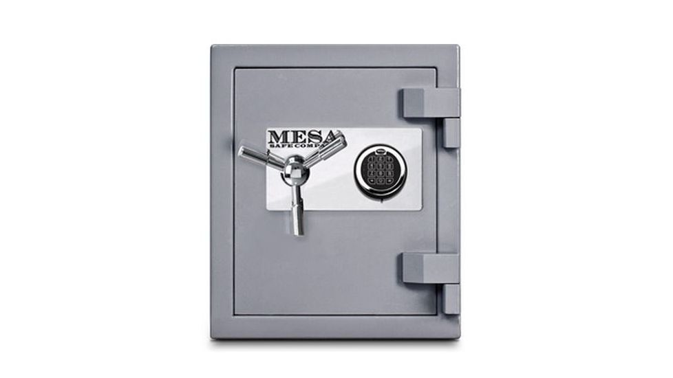 Mesa Safes High Security Burglary Fire Safe,1.3 cu ft,15.5x11.5x12.125in,Silver,Combination Lock MSC1916C