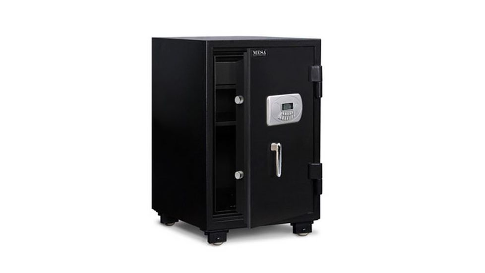 Mesa Safes UL Classified Fire Safe,2.1 cu ft,17.125x14.125x12.875in,Electronic Lock,Black MF75E