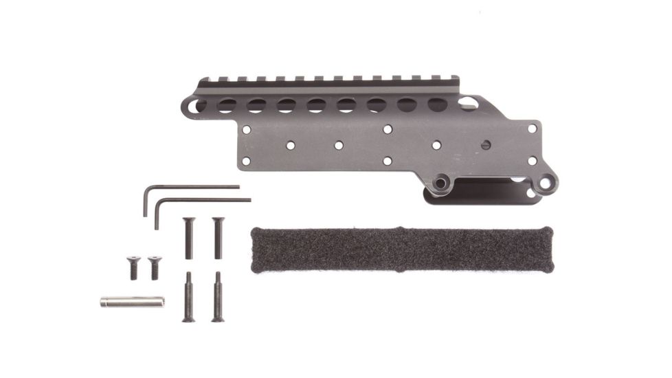 Mesa Tactical SureShell Hook and Loop Mount w/ Saddle Rail for Remington 870, 6-Shell, 12-GA, 5 in,Black 94670