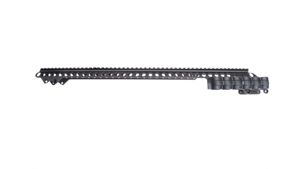 Mesa Tactical SureShell Polymer Carrier and Saddle Rail for Rem 870/1100/11-87, 6-Shell, 12-GA, 20 in, no clamp, Black, 94840