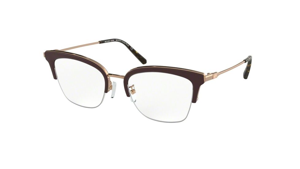 Michael Kors COSTA RICA MK3029 Eyeglass Frames 1108-51 - Shiny Rose Gold Frame