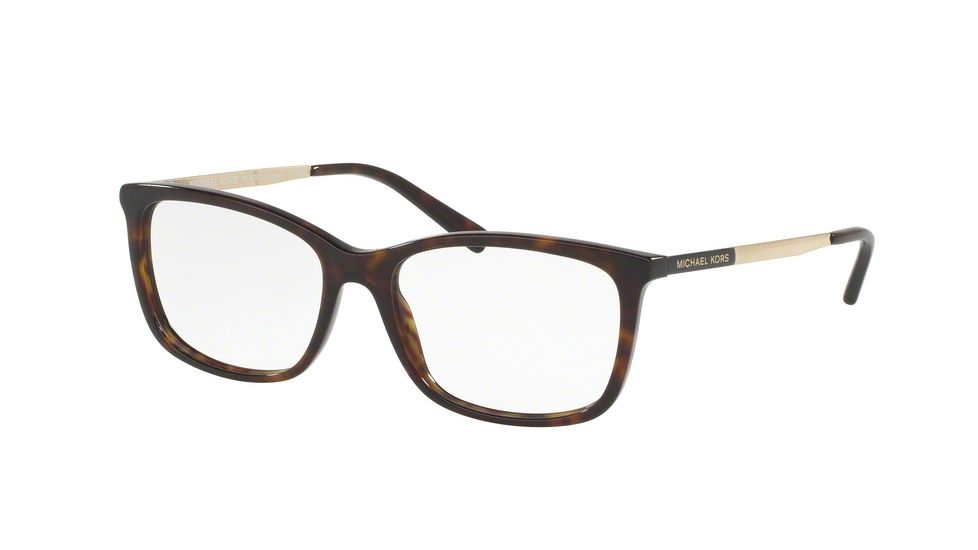 Michael Kors MK4030F Progressive Prescription Eyeglasses 3106-54 - Dk Tortoise/gold Frame