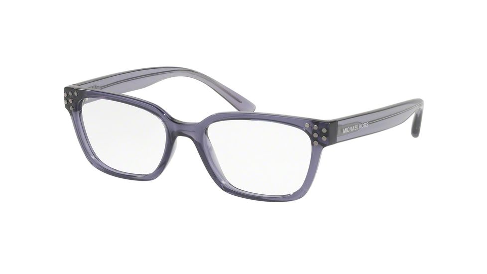 Michael Kors VANCOUVER MK4056 Bifocal Prescription Eyeglasses, 51mm, Dark Purple Crystal, MK4056-3346-51-BI