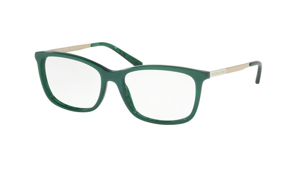 Michael Kors VIVIANNA II MK4030 Bifocal Prescription Eyeglasses 3188-52 - Bottle Green Marble Frame