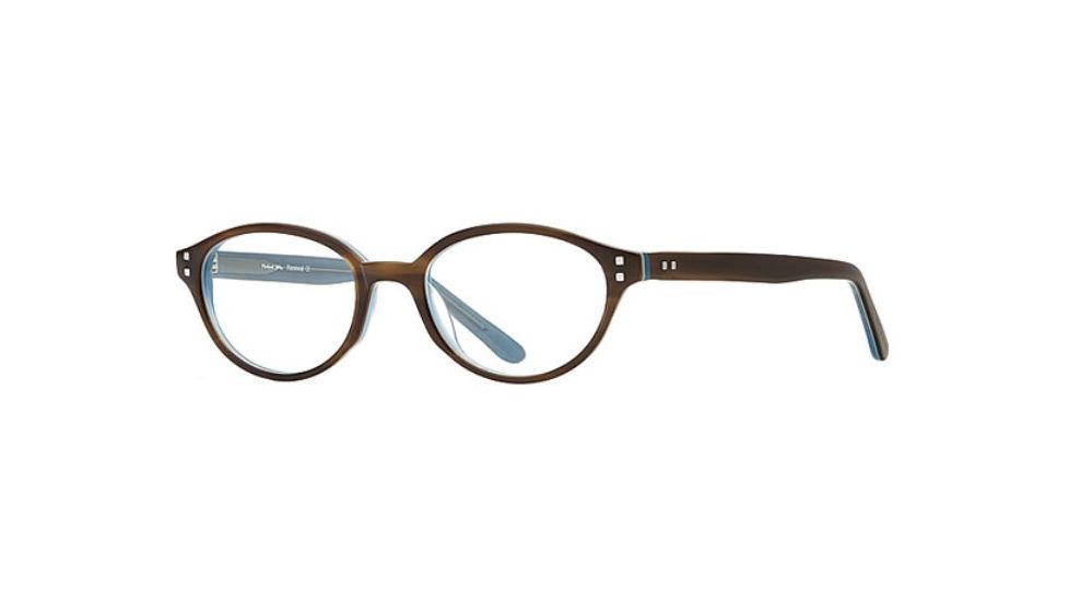 Michael Stars MS Renewal SEMS RENE00 Progressive Prescription Eyeglasses - Teak Blue SEMS RENE005040 BN