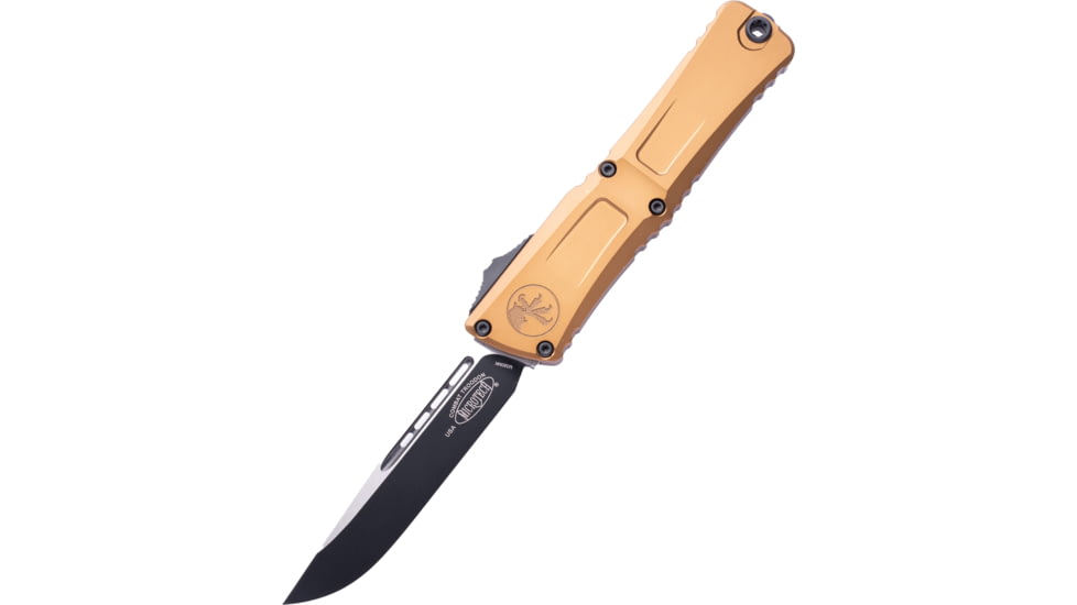 Microtech Combat Troodon S/E Gen III Standard 4in Folding Knife, Tan, 1143-1TA