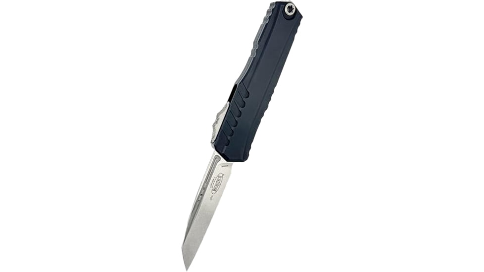 Microtech Cypher II - 2023 S/E Apocalyptic Stonewash Standard OTF Automatic Folding Knife, Black, 1241-10