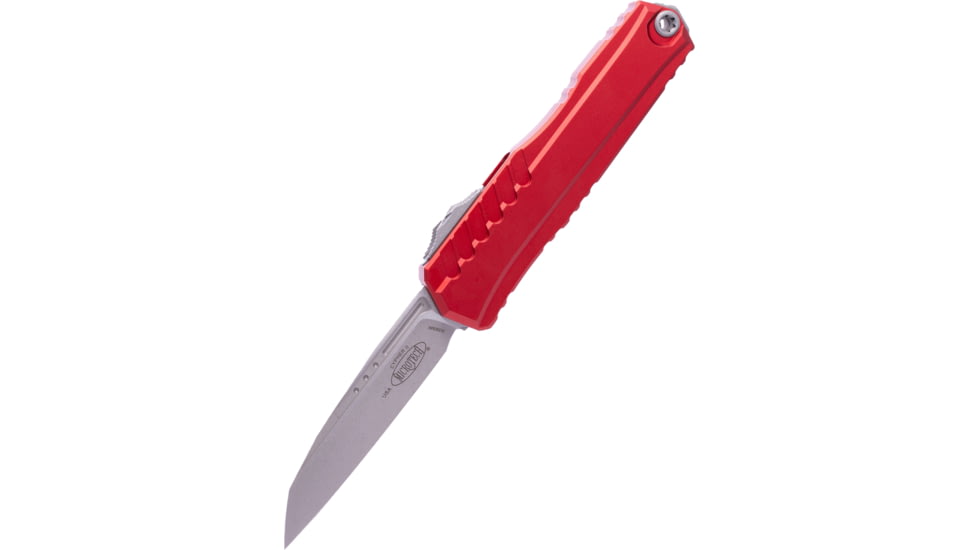 Microtech Cypher II S/E Standard 3.55in Folding Knife, Red Apocalyptic, 1241-10APRD