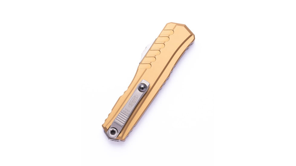 Microtech Cypher II S/E Standard 3.55in Folding Knife, Tan Stonewash, 1241-10TA