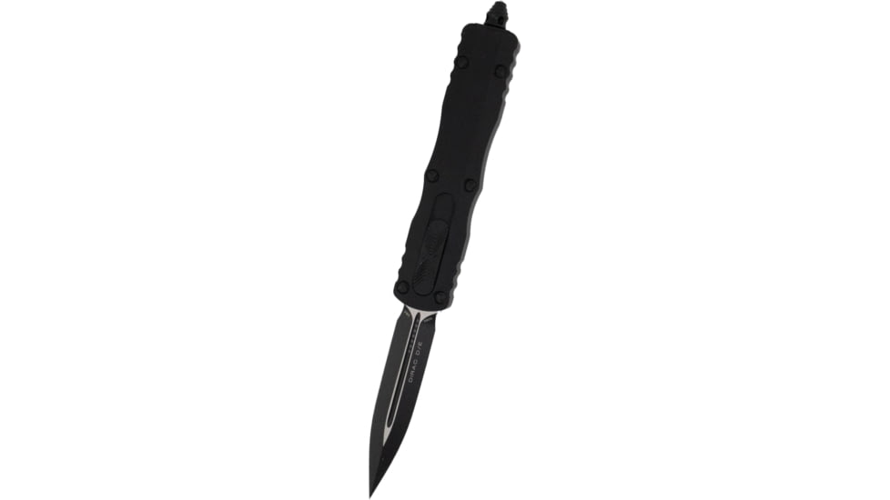 Microtech Dirac D/E Black Tactical Standard 2.875in Folding Knife, Black, 225-1T